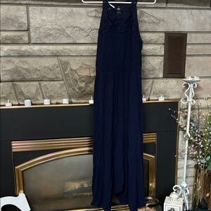 Elegant Navy Midi Dress
